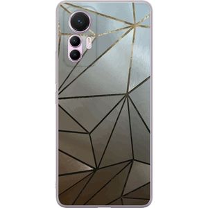 Xiaomi 12 Lite Gjennomsiktig Telefondeksel Mönster Rosé