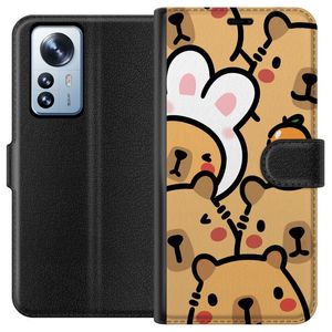 Xiaomi 12 Pro Svart Plånboksfodral Kapivara