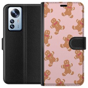 Xiaomi 12 Pro Musta Lompakkokotelo Pepparkaksgubbe