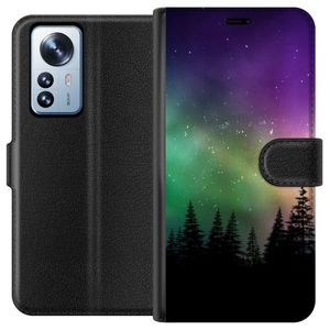 Xiaomi 12 Pro Sort Lommebokdeksel Norrsken