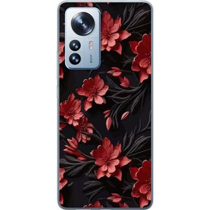 Xiaomi 12 Pro Gjennomsiktig Telefondeksel Intensiva blommor