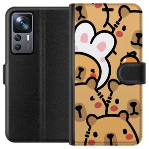 Xiaomi 12T Svart Plånboksfodral Kapivara