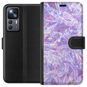 Xiaomi 12T Svart Plånboksfodral Glitter