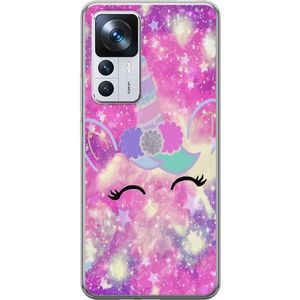 Xiaomi 12T Transparent Mobilskal Glad Enhörning