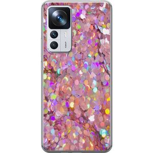 Xiaomi 12T Transparent Mobilskal Glitter