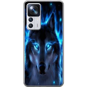 Xiaomi 12T Pro Transparent Mobilskal Blå Varg