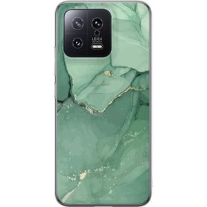 Xiaomi 13 Transparent Mobilskal Grön Marmor
