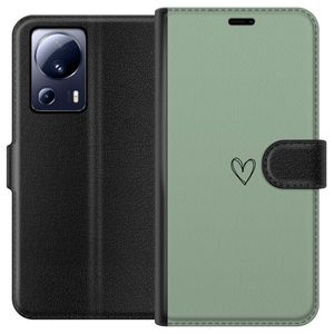 Xiaomi 13 Lite Svart Plånboksfodral Hjärta