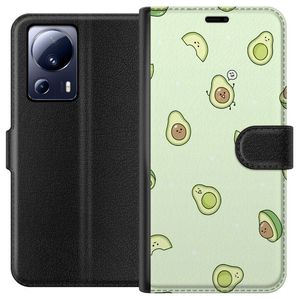 Xiaomi 13 Lite Svart Plånboksfodral Avokado