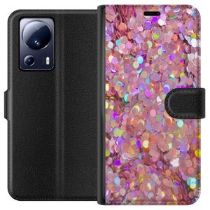 Xiaomi 13 Lite Svart Plånboksfodral Glitter