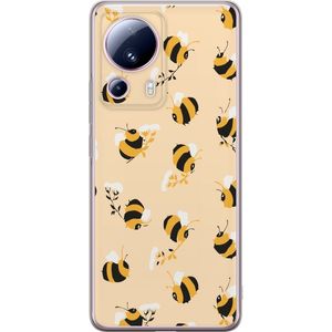 Xiaomi 13 Lite Transparent Mobilskal Humlor