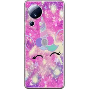 Xiaomi 13 Lite Transparent Mobilskal Glad Enhörning