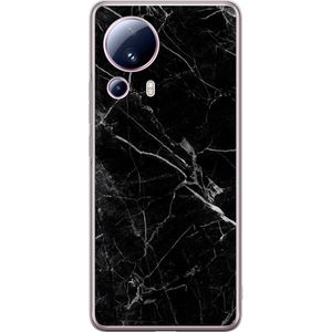 Xiaomi 13 Lite Transparent Mobilskal Svart marmor