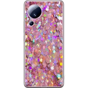 Xiaomi 13 Lite Transparent Mobilskal Glitter