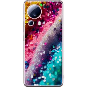 Xiaomi 13 Lite Transparent Mobilskal Glittrande silke