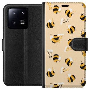 Xiaomi 13 Pro Svart Plånboksfodral Humlor