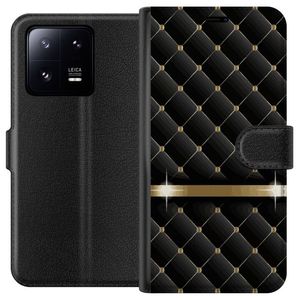 Xiaomi 13 Pro Svart Plånboksfodral Lyxigt