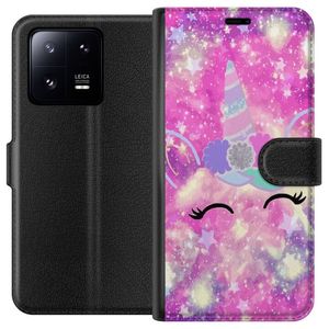Xiaomi 13 Pro Svart Plånboksfodral Glad Enhörning