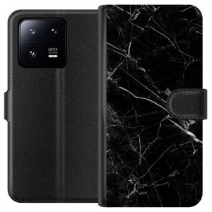 Xiaomi 13 Pro Svart Plånboksfodral Svart marmor