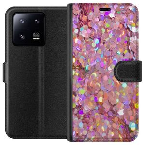 Xiaomi 13 Pro Svart Plånboksfodral Glitter