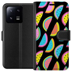 Xiaomi 13 Pro Svart Plånboksfodral Vattenmelon