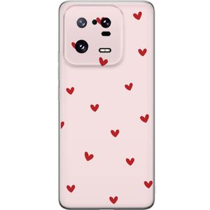 Xiaomi 13 Pro Transparent Mobilskal Små Hjärtan
