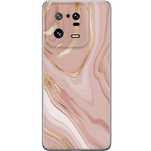 Xiaomi 13 Pro Transparent Mobilskal Ljusrosa marmor