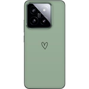 Xiaomi 14 Transparent Mobilskal Hjärta