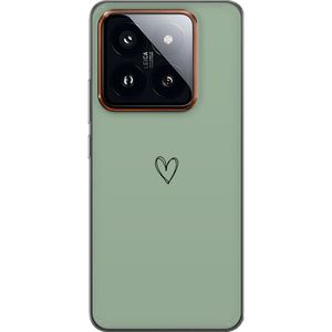 Xiaomi 14 Pro Transparent Mobilskal Hjärta