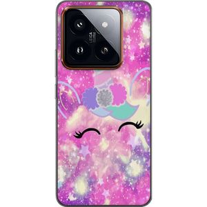 Xiaomi 14 Pro Transparent Mobilskal Glad Enhörning