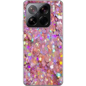 Xiaomi 15 Pro Transparent Mobilskal Glitter