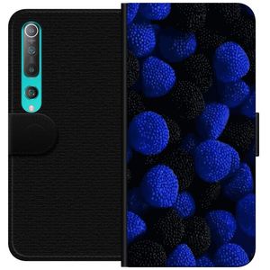 Xiaomi Mi 10 5G Sort Tegnebogsetui Blå Sockerbitar