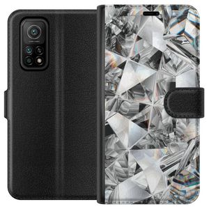 Xiaomi Mi 10T 5G Svart Plånboksfodral Kristaller