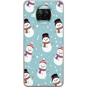 Xiaomi Mi 10T Lite 5G Transparent Mobilskal Snögubbar