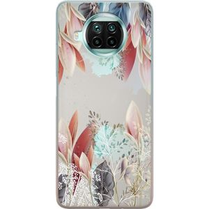 Xiaomi Mi 10T Lite 5G Transparent Mobilskal Blommor
