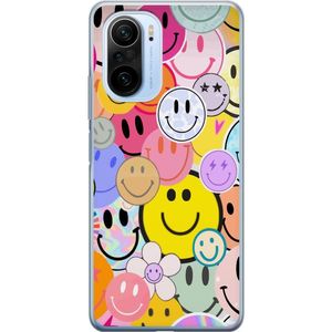 Xiaomi Mi 11i Transparent Mobilskal Leende Ansikten