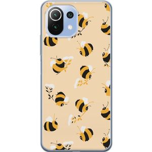 Xiaomi Mi 11 Lite Transparent Mobilskal Humlor