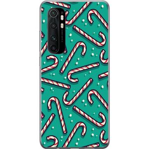 Xiaomi Mi Note 10 Lite Transparent Mobilskal Polkagris Mönster