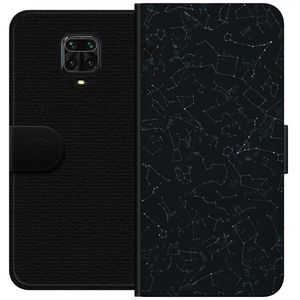 Xiaomi Redmi Note 9 Pro Svart Plånboksfodral Himlakroppar