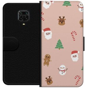 Xiaomi Redmi Note 9 Pro Svart Plånboksfodral Klassisk Julfest
