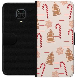 Xiaomi Redmi Note 9 Pro Svart Plånboksfodral Julens Godisglädje