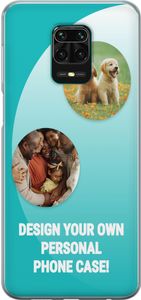 Design ditt eget Xiaomi Redmi Note 9 Pro Gjennomsiktig deksel