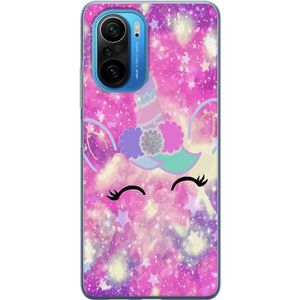 Xiaomi Poco F3 Transparent Mobilskal Glad Enhörning