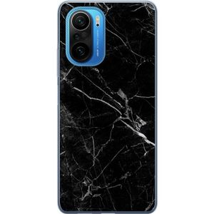 Xiaomi Poco F3 Transparent Mobilskal Svart marmor