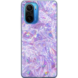Xiaomi Poco F3 Transparent Mobilskal Glitter