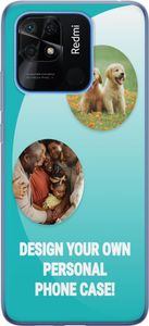 Designa ditt eget Xiaomi Redmi 10C Genomskinligt Skal