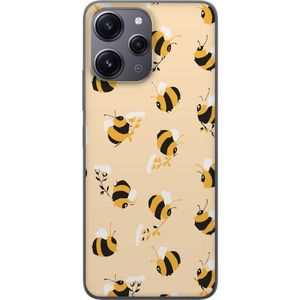 Xiaomi Redmi 12 Transparent Mobilskal Humlor