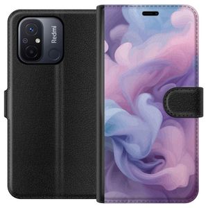 Xiaomi Redmi 12C Svart Plånboksfodral Skyar