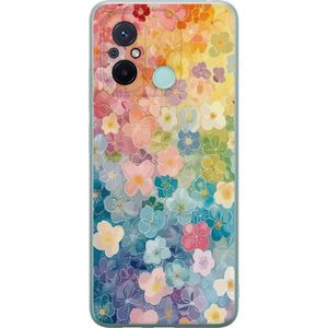 Xiaomi Redmi 12C Transparent Mobilskal Miniatyrblommor