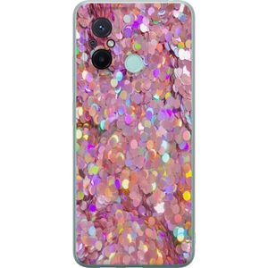 Xiaomi Redmi 12C Transparent Mobilskal Glitter